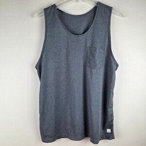 Vuori Tradewind Performance Tank Top Large Men's Gray Pocket